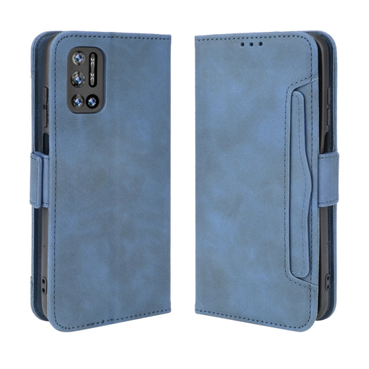 For Doogee N40 Pro Skin Feel Calf Pattern Horizontal Flip Leather Case with Holder & Card Slots & Photo Frame(Blue) by buy2fix