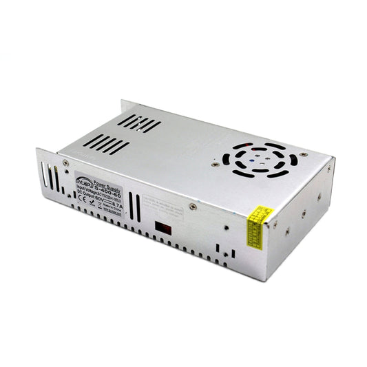 S-400-60 DC60V 6.7A 400W Light Bar Regulated Switching Power Supply LED Transformer, Size: 215 x 115 x 50mm by buy2fix