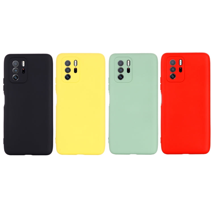 For Xiaomi Redmi Note 10 Pro 5G CN Version / Poco X3 GT 5G Solid Color Liquid Silicone Dropproof Full Coverage Protective Case(Yellow) by buy2fix