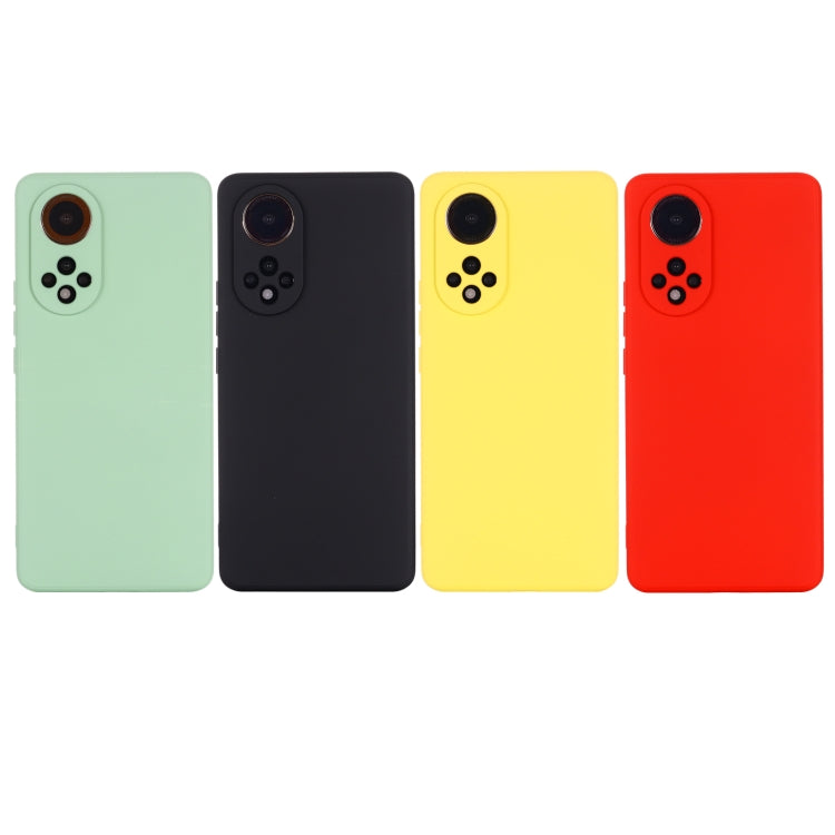 For Honor 50 Solid Color Liquid Silicone Dropproof Full Coverage Protective Case(Green) by buy2fix