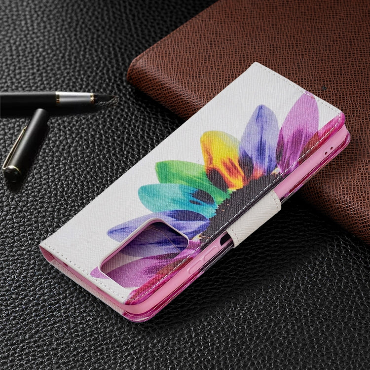 For Xiaomi Mi 11T Colored Drawing Pattern Horizontal Flip Leather Case with Holder & Card Slots & Wallet(Sun Flower) by buy2fix