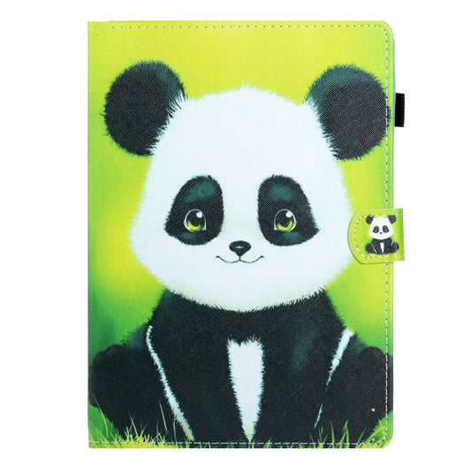 7 inch Universal Colored Drawing Horizontal Flip PU Leather Case with Holder & Card Slot(Panda) - 7 inch by buy2fix | Online Shopping UK | buy2fix