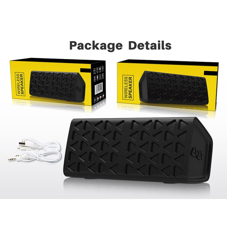 NewRixing NR-3021 TWS Hollow Triangle Pattern Bluetooth Speaker(Red) - Desktop Speaker by NewRixing | Online Shopping UK | buy2fix