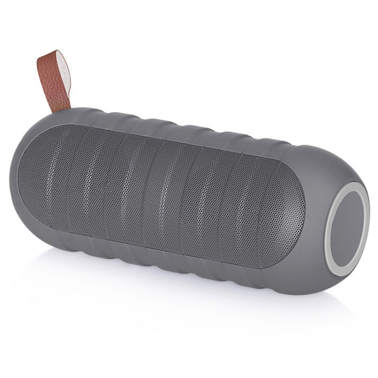 NewRixing NR-3025 TWS Outdoor Portable Splashproof Bluetooth Speaker with Flashlight Function(Grey) - Desktop Speaker by NewRixing | Online Shopping UK | buy2fix