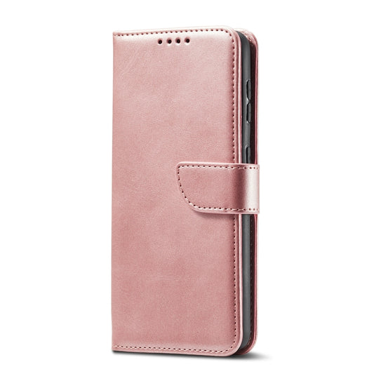 For Samsung Galaxy S21 5G Calf Texture Buckle Horizontal Flip Leather Case with Holder & Card Slots & Wallet(Rose Gold) by buy2fix