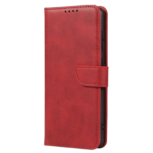For Samsung Galaxy A71 Calf Texture Buckle Horizontal Flip Leather Case with Holder & Card Slots & Wallet(Red) by buy2fix