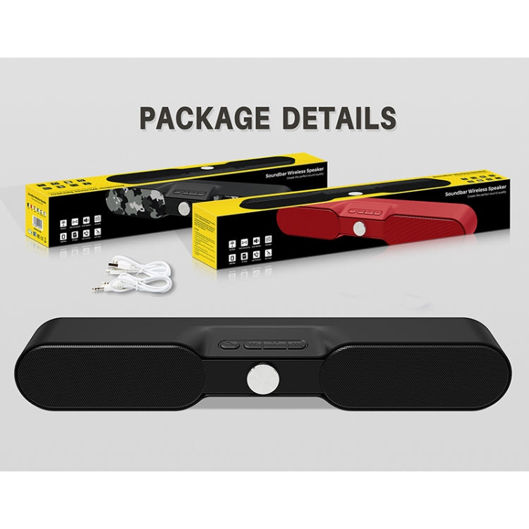 NewRixing NR-4017A TWS Graffiti Soundbar Bluetooth Speaker with Knob(Music Melody) - Desktop Speaker by NewRixing | Online Shopping UK | buy2fix