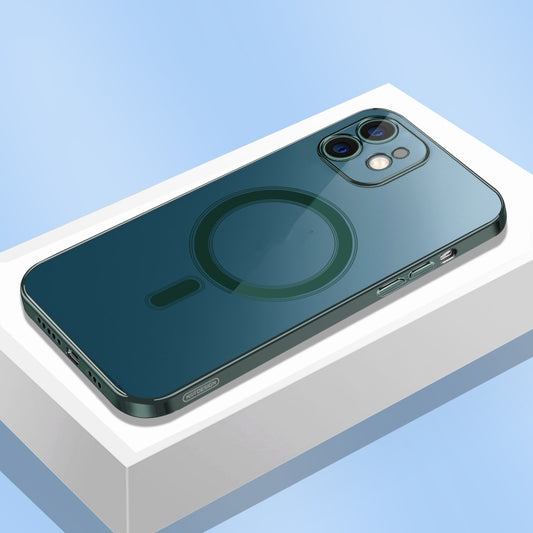 For iPhone 13 Pro Max Classic Electroplating Shockproof Magsafe Case (Sea Blue) by buy2fix