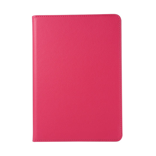 For Huawei MediaPad T3 10 Litchi Texture Horizontal Flip 360 Degrees Rotation Leather Case with Holder(Rose Red) by buy2fix