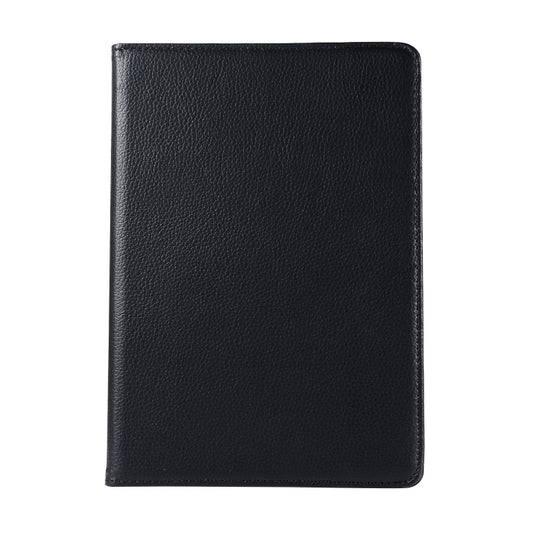 For Huawei MediaPad T3 10 Litchi Texture Horizontal Flip 360 Degrees Rotation Leather Case with Holder(Black) by buy2fix