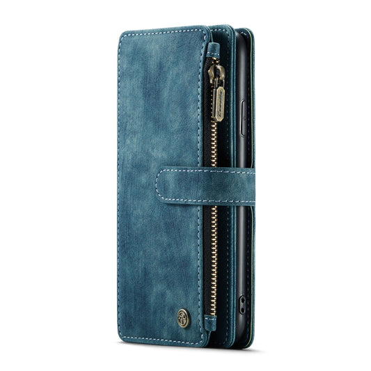 For iPhone 11 CaseMe-C30 PU + TPU Multifunctional Horizontal Flip Leather Case with Holder & Card Slot & Wallet & Zipper Pocket (Blue) by CaseMe