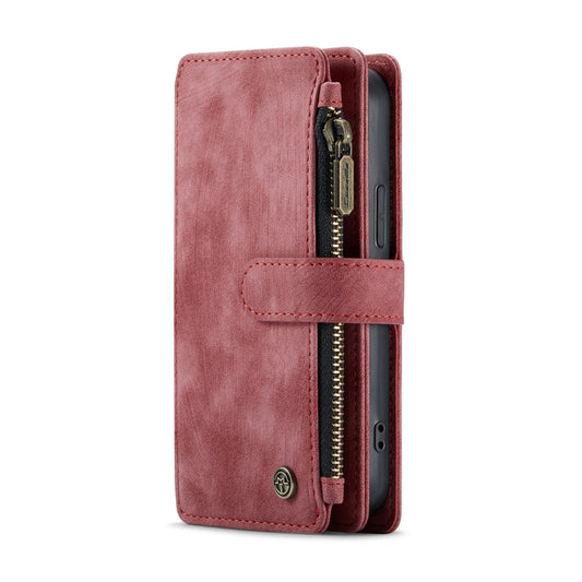 For iPhone 12 mini CaseMe-C30 PU + TPU Multifunctional Horizontal Flip Leather Case with Holder & Card Slot & Wallet & Zipper Pocket (Red) - iPhone 12 mini Cases by CaseMe | Online Shopping UK | buy2fix