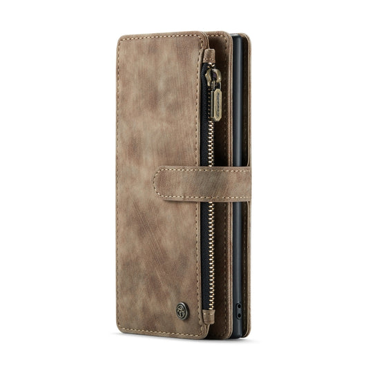 For Samsung Galaxy Note10+ CaseMe-C30 PU + TPU Multifunctional Horizontal Flip Leather Case with Holder & Card Slot & Wallet & Zipper Pocket(Brown) - Galaxy Phone Cases by CaseMe | Online Shopping UK | buy2fix