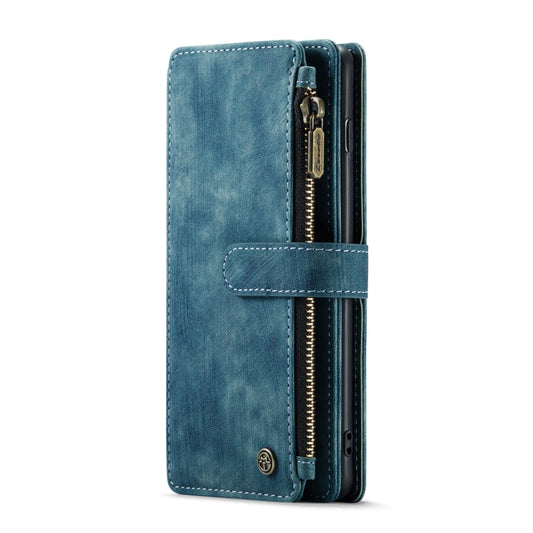 For Samsung Galaxy S10+ CaseMe-C30 PU + TPU Multifunctional Horizontal Flip Leather Case with Holder & Card Slot & Wallet & Zipper Pocket(Blue) by CaseMe