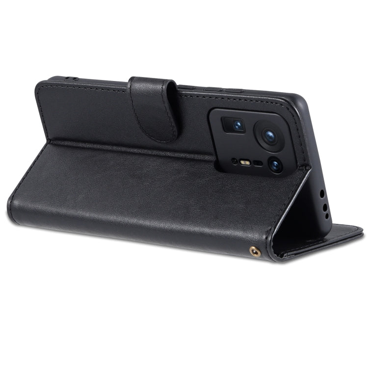 For Xiaomi Mix 4 AZNS Sheepskin Texture Horizontal Flip Leather Case with Holder & Card Slots & Wallet(Black) by AZNS