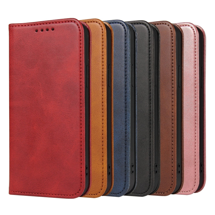 For LG G8 ThinQ Calf Texture Magnetic Horizontal Flip Leather Case with Holder & Card Slots & Wallet(Red) - LG Cases by buy2fix | Online Shopping UK | buy2fix