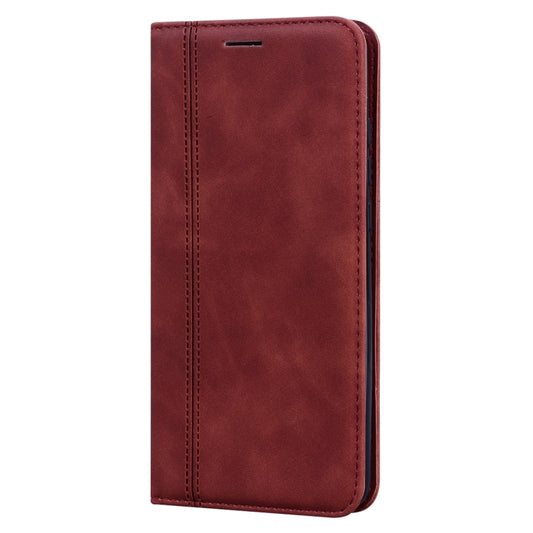 For Xiaomi Redmi 10 Frosted Business Magnetic Horizontal Flip PU Leather Case with Holder & Card Slot & Lanyard(Brown) by buy2fix