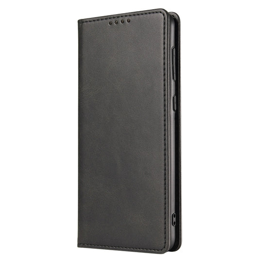 For Samsung Galaxy A52 5G / 4G Calf Texture Magnetic Horizontal Flip Leather Case with Holder & Card Slots & Wallet(Black) by buy2fix