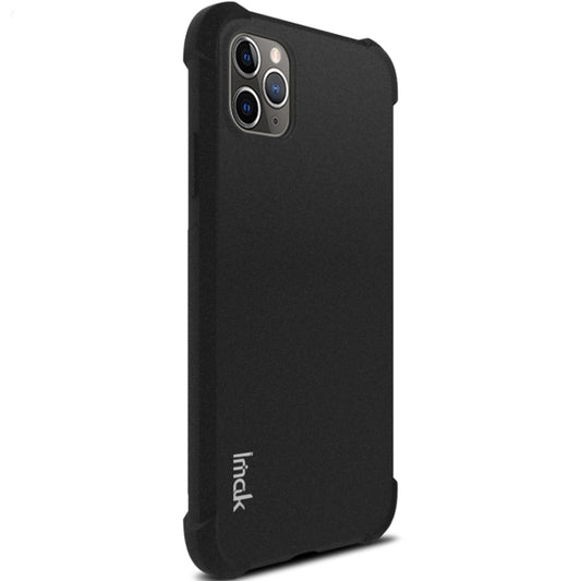 For iPhone 11 Pro Max IMAK All-inclusive Shockproof Airbag TPU Case, with Screen Protector(Matte Black) by imak