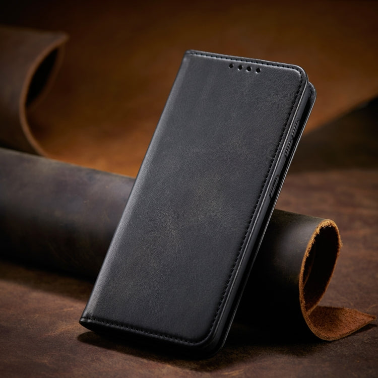 For Xiaomi Redmi Note 9 Pro Calf Texture Magnetic Horizontal Flip Leather Case with Holder & Card Slots & Wallet(Black) by buy2fix