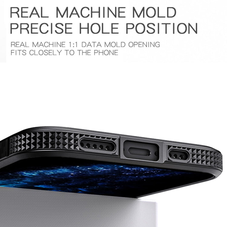 For iPhone 13 MG Series Carbon Fiber TPU + Clear PC Four-corner Airbag Shockproof Case Pro(White) by buy2fix