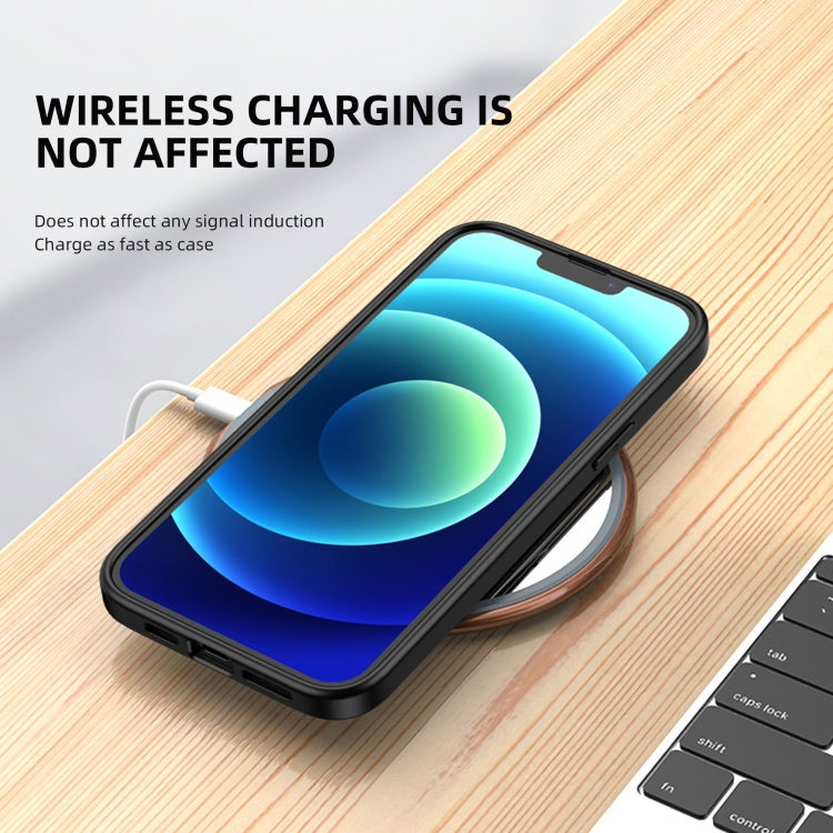 For iPhone 13 mini iPAKY Bright Color Series TPU + PC Shockproof Protective Case (Black) by iPAKY