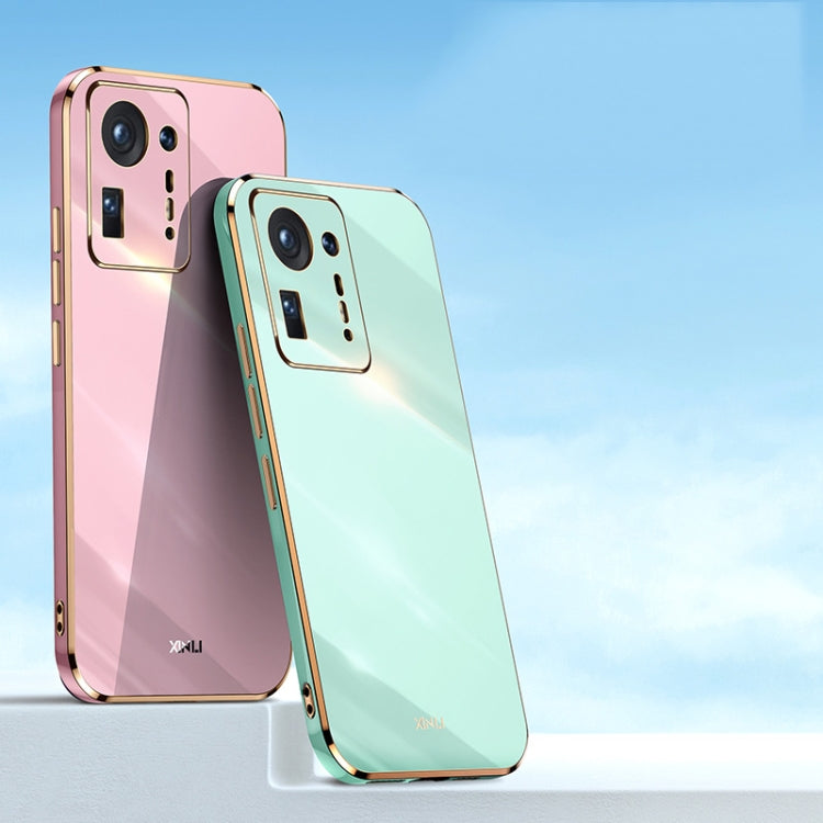 For Xiaomi Mi Mix 4 XINLI Straight Edge 6D Electroplate TPU Phone Case(Cherry Purple) by XINLI