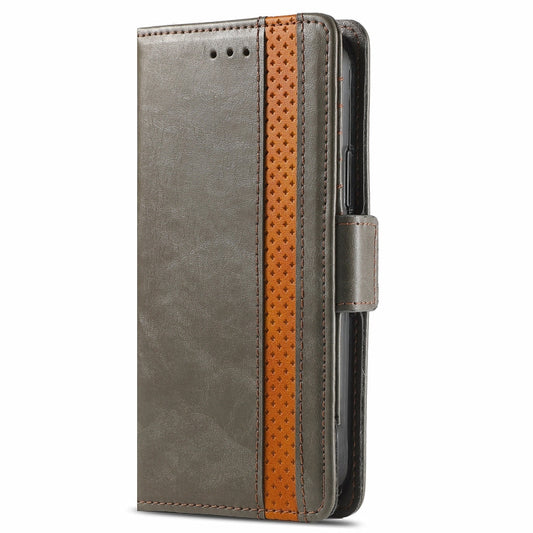 For Blackview A100 CaseNeo Business Splicing Dual Magnetic Buckle Horizontal Flip PU Leather Case with Holder & Card Slots & Wallet(Grey) by buy2fix