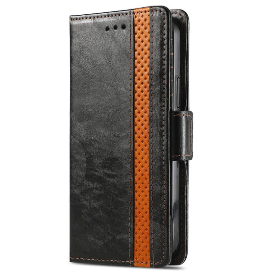 For Motorola Edge 20 Lite CaseNeo Business Splicing Dual Magnetic Buckle Horizontal Flip PU Leather Case with Holder & Card Slots & Wallet(Black) by buy2fix