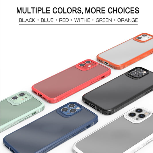 For iPhone 11 Pro MG Series Carbon Fiber TPU + Clear PC Four-corner Airbag Shockproof Case (Orange) by buy2fix