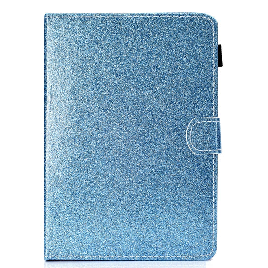 For 7 inch Tablet Varnish Glitter Powder Horizontal Flip Leather Case with Holder & Card Slot(Blue) - 7 inch by buy2fix | Online Shopping UK | buy2fix