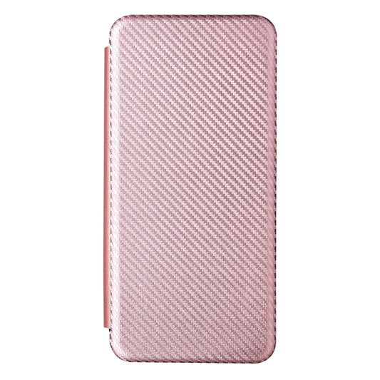 For Doogee S59 / S59 Pro Carbon Fiber Texture Horizontal Flip TPU + PC + PU Leather Case with Card Slot(Pink) by buy2fix