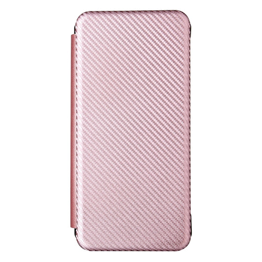 For Doogee S86 / S86 Pro Carbon Fiber Texture Horizontal Flip TPU + PC + PU Leather Case with Card Slot(Pink) by buy2fix