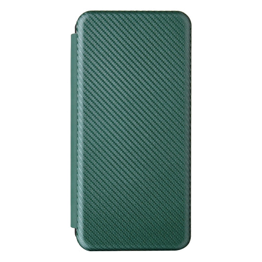 For Doogee S86 / S86 Pro Carbon Fiber Texture Horizontal Flip TPU + PC + PU Leather Case with Card Slot(Green) by buy2fix