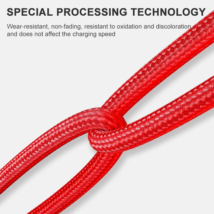 ADC-001 3A USB to 8 Pin Weave Fast Charging Data Cable, Length:1m(Black) by buy2fix