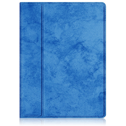 For iPad mini 2024 / mini 6 Solid Color Voltage Horizontal Flip PU Leather Tablet Case with Rotating Holder & Pen Slot & Sleep / Wake-up Function(Dark Blue) - iPad mini 6 Cases by buy2fix | Online Shopping UK | buy2fix
