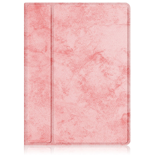 For iPad mini 2024 / mini 6 Solid Color Voltage Horizontal Flip PU Leather Tablet Case with Rotating Holder & Pen Slot & Sleep / Wake-up Function(Pink) - iPad mini 6 Cases by buy2fix | Online Shopping UK | buy2fix