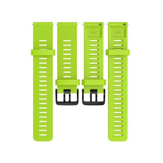 For Polar Grit X Silicone Official Buckle Watch Band(Lime Green) by buy2fix