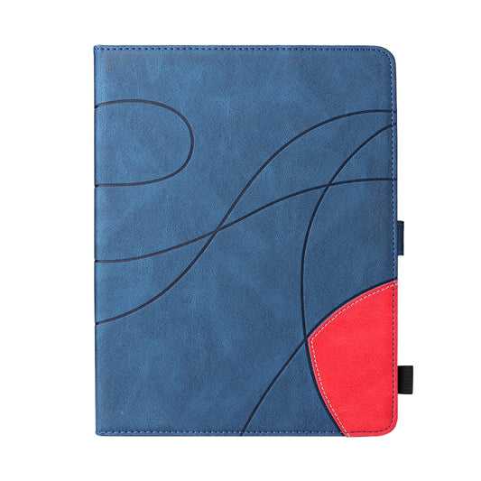 Dual-color Splicing Horizontal Flip PU Leather Case with Holder & Card Slots For iPad Pro 12.9 (2020/2021/2018)(Blue) - iPad Pro 12.9 (2018) Cases by buy2fix | Online Shopping UK | buy2fix