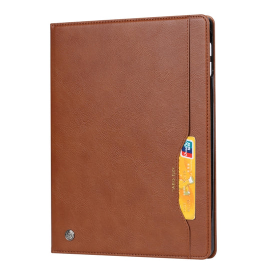 For iPad mini 2024 / mini 6 Knead Skin Texture Horizontal Flip Leather Tablet Case with Photo Frame & Holder & Card Slots & Wallet & Pen Slot & Sleep / Wake-up Function(Brown) - iPad mini 6 Cases by buy2fix | Online Shopping UK | buy2fix
