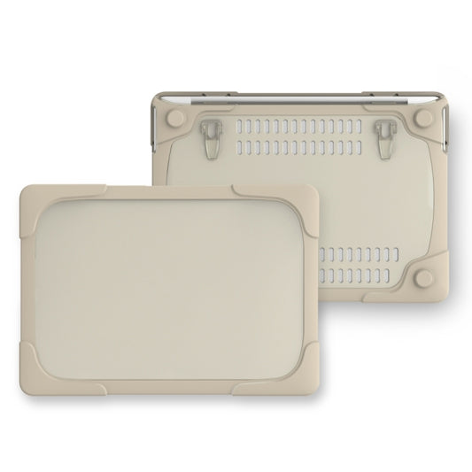 For MacBook Pro 13.3 inch with Touch Bar (A2159 / A1989) TPU + PC Two Color Laptop Protective Case(Khaki) - MacBook Pro Cases by buy2fix | Online Shopping UK | buy2fix