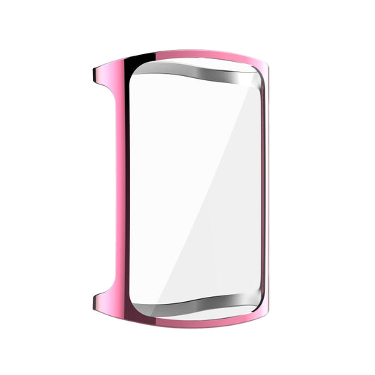 For Fitbit Charge 5 Full Coverage TPU Electroplating Protective Case Cover(Pink) by buy2fix