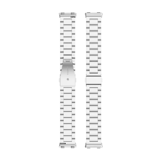 For OPPO Watch 2 42mm Stainless Steel Three-beads Watch Band(Silver) by buy2fix