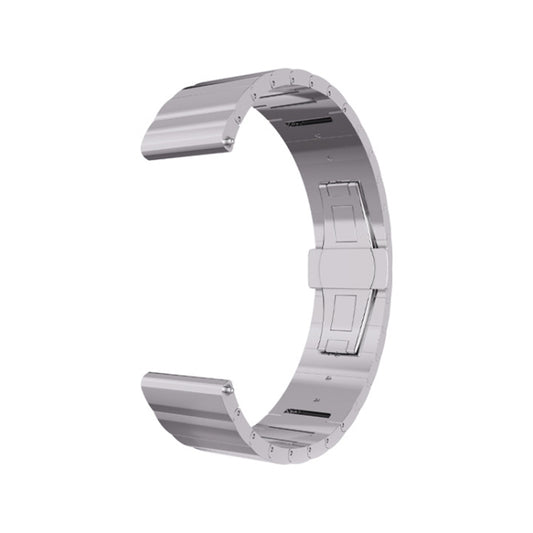 For Samsung Galaxy Watch4 Classic 42mm/46mm Steel Watch Band(Silver) by buy2fix