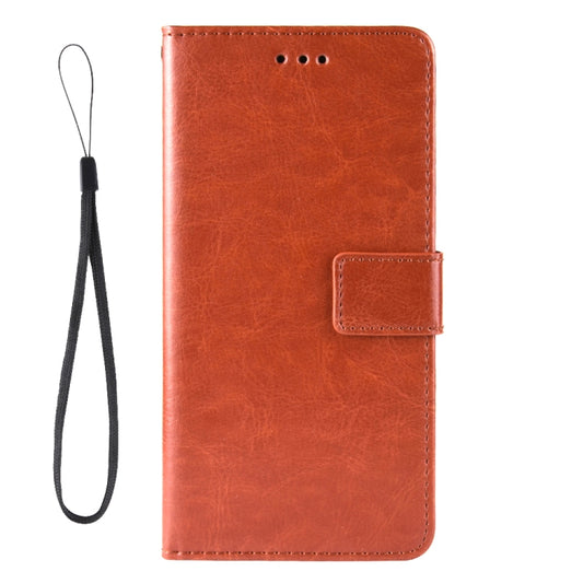 For Blackview Oscal C20 Crazy Horse Texture Horizontal Flip Leather Case with Holder & Card Slots & Lanyard(Brown) by buy2fix