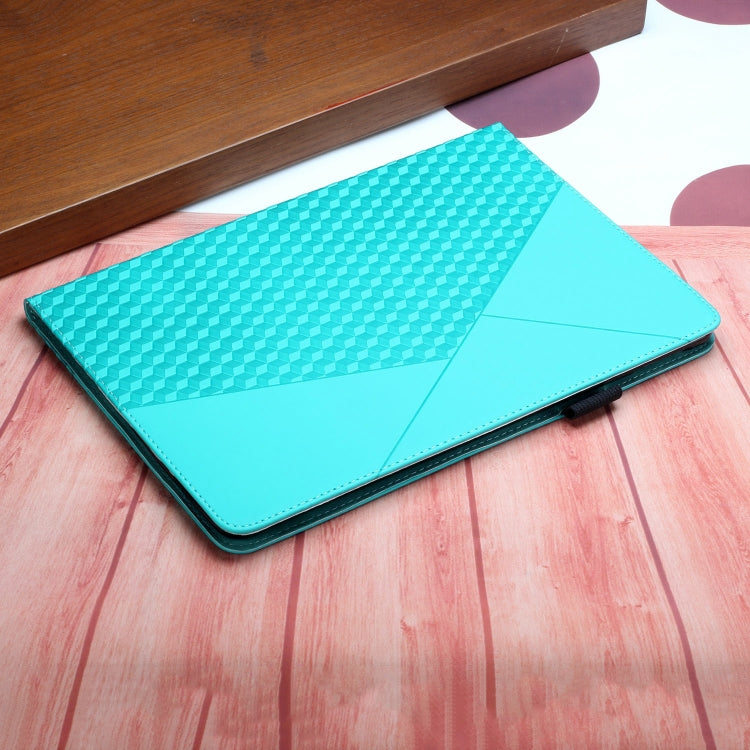 Rhombus Skin Feel Horizontal Flip Tablet Leather Case with Card Slots & Holder & Sleep / Wake-up Function For iPad 10.2 2021 / 2020 / 2019 / Pro 10.5 2019 / 2017(Lake Blue) - iPad 10.2 Cases by buy2fix | Online Shopping UK | buy2fix