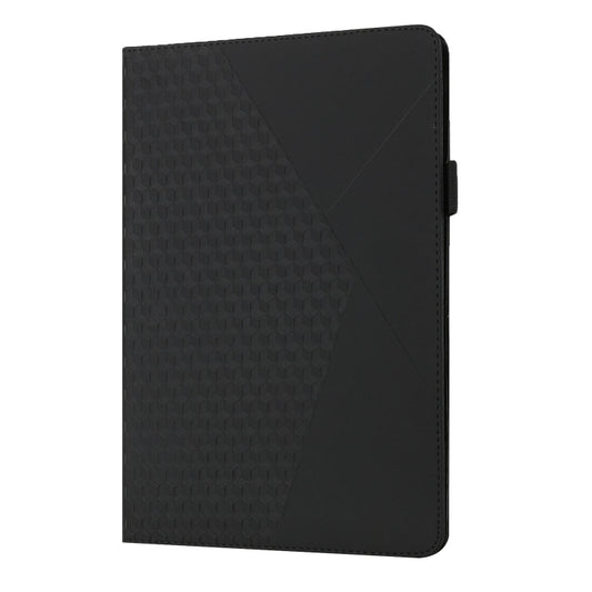 For iPad Pro 11 2022 / 2021 / 2020 / 2018 Rhombus Skin Feel Horizontal Flip Tablet Leather Tablet Case with Card Slots & Holder & Sleep / Wake-up Function(Black) - iPad Pro 11 (2022/2021) Cases by buy2fix | Online Shopping UK | buy2fix