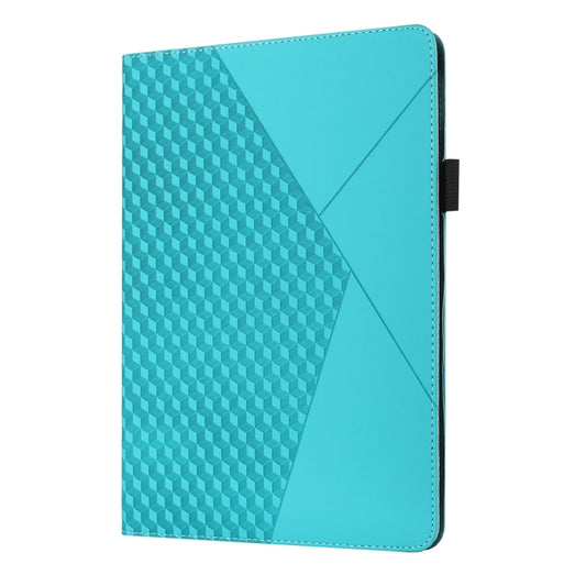 Rhombus Skin Feel Horizontal Flip Tablet Leather Case with Card Slots & Holder & Sleep / Wake-up Function For iPad 9.7 2018 / 2017(Lake Blue) - iPad 9.7 (2018) & (2017) Cases by buy2fix | Online Shopping UK | buy2fix