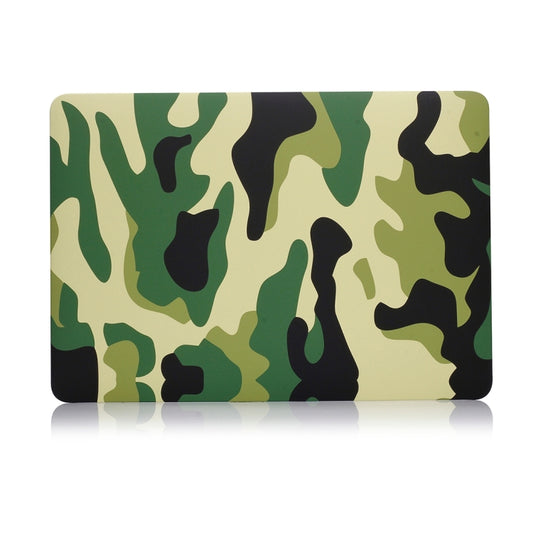 Camouflage Pattern Laptop Water Decals PC Protective Case For MacBook Air 13.3 inch A1466 / A1369(Green Camouflage) by buy2fix