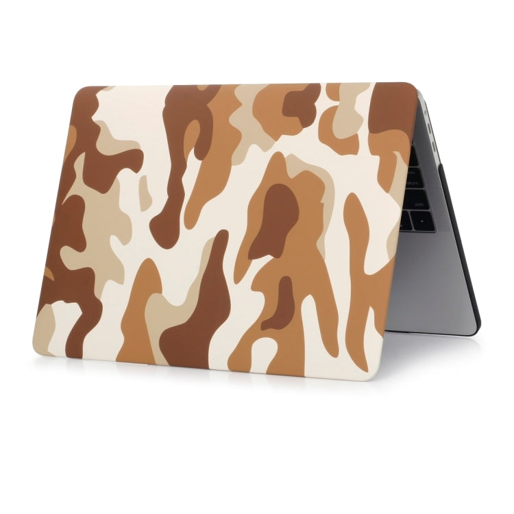 For MacBook Air 13.3 inch A1932 / A2179 / A2337 Camouflage Pattern Laptop Water Decals PC Protective Case(Brown Camouflage) by buy2fix
